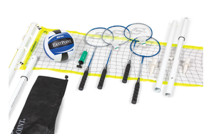 lot 635 image: EastPoint Sports 2-in-1 Volleyball and Badminton Set, Adjustable Height Net Set with all Accessories