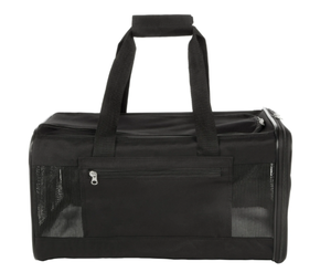 lot 638 image: TrustyPup Easy Explorer Medium Guaranteed On-Board Travel Pet Carrier, Black, 16 lb Limit