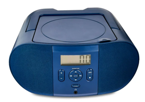 lot 169 image: LOT OF 2 Onn. Portable CD Boombox with Digital FM Radio