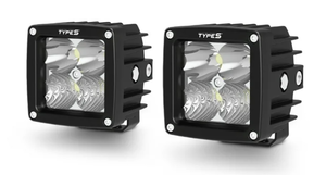 lot 180 image: TYPE S -Elevate 3 Inch Spot  Flood Combo Beam Cube Pod Light Set and Harness Kit - 4,000 Lumens, Waterproof, Off Road Lights, Truck, Jeep, UTV, ATV, SUV