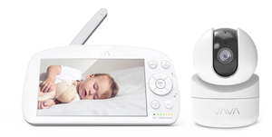 lot 196 image: VAVA 5.5 720P HD Video Baby Monitor with Night Vision, ZoomPanTilt, and 2-Way Audio