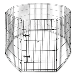 lot 238 image: Vibrant Life 8-Panel Customizable Pet Exercise Playpen with Door, for Dogs up to 70lbs