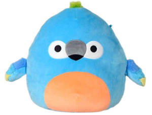 lot 248 image: LOT OF 2 Squishmallow Official Kellytoy Collectible Bird Squad Squishy Soft Animals Tenise Parrot