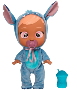 lot 251 image: LOT OF 2 Cry Babies Disney Nurturing Baby Doll Inspired by Stitch, Dressed up in His Personalized Blue Pajamas And Cries Real Tears