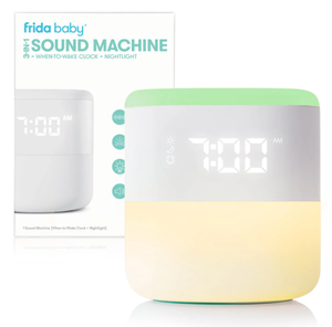lot 265 image: Frida Baby 3-in-1 Bluetooth White Noise Sound Machine, Gentle Sunrise Sleep Trainer Nightlight, and Alarm Clock for Nursery or Kids Bedroom