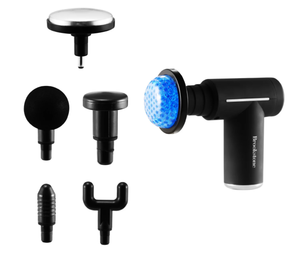 lot 283 image: Brookstone Cordless Hot and Cold Percussion Deep Tissue Massager Gun, 6 Intensity Levels