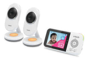 lot 455 image: VTech 2 Camera 2.8 Digital Video Baby Monitor with Night Light