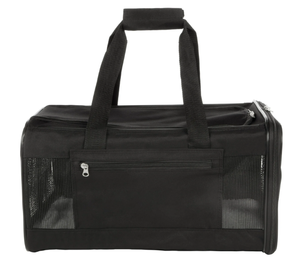 lot 457 image: TrustyPup Easy Explorer Medium Guaranteed On-Board Travel Pet Carrier, Black, 16 lb Limit