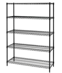 lot 652 image: Hyper Tough Black Wire Shelf 5-Tier Heavy Duty 3000lb Capacity