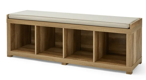 lot 668 image: Better Homes & Gardens 4-Cube Shoe Storage Bench