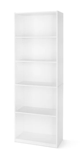 lot 674 image: Mainstays 5-Shelf Bookcase with Adjustable Shelves