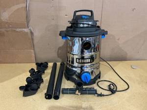 lot 172 image: HART 8 Gallon 6 Peak HP Stainless Steel WetDry Vacuum