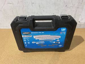 lot 264 image: 140PCS HART 14 and 38-Inch Drive Mechanics Tool Set, Chrome Finish, SAE & Metric