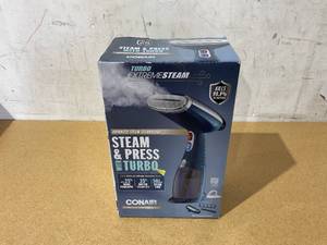lot 290 image: Conair Handheld Garment Steamer for Clothes, Turbo ExtremeSteam 1550W