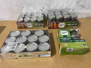 lot 300 image: LOT OF Miscellaneous Mason Jars