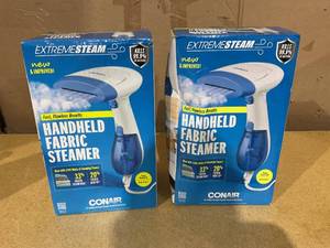 lot 206 image: LOT OF Conair ExtremeSteam Handheld Fabric Steamer