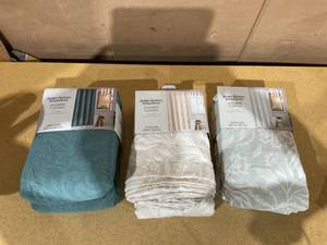 lot 207 image: LOT OF 3 Better Homes and Gardens Shower Curtains