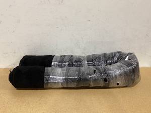 lot 687 image: Black Checkered Area Rug, Measures 112 x 89
