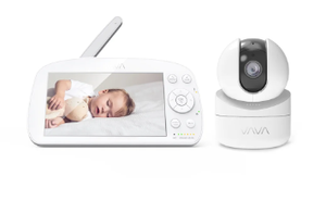 lot 198 image: VAVA 5.5 720P HD Video Baby Monitor with Night Vision, ZoomPanTilt, and 2-Way Audio, New