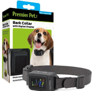 lot 484 image: Premier Pet Bark Collar with Digital Display, Multiple corrections, including tone, vibration and static stimulation