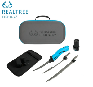 lot 711 image: Realtree Electric Fishing Fillet Knife with 3 Blades, 12 Volt