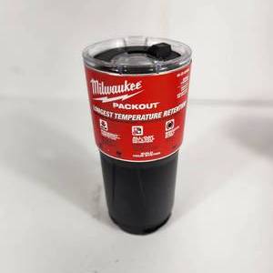 lot 2 image: New Milwaukee Packout 20oz Tumbler Longest Temperature Retention Black