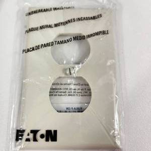 lot 21 image: Lot Of Twenty New Off White WallPlates Eaton PJ8W-F-LW