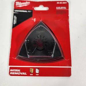 lot 44 image: New Milwaukee 3 12 Detail Sanding Pad 49-25-2001 Universal Fit Open-Lok Anchor