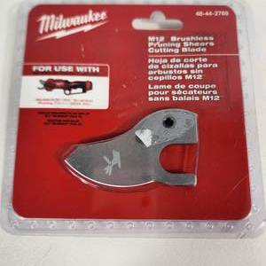 lot 45 image: New Milwaukee M12 Brushless Pruning Shears Cutting Blade 48-44-2769
