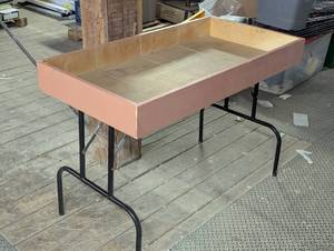 49.5" x 25.5" at 34" Tall - Strong Bin Table with Slots for Dividers