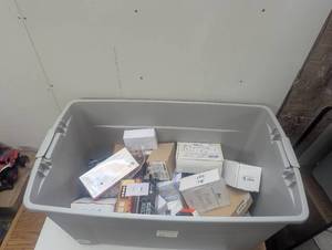 lot 12 image: Large Bin of Switches, Controllers and More Mixed Condition