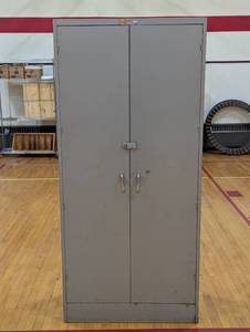 Large Metal Storage Cabinet - 78"H x 36"W x 18"D - Gray