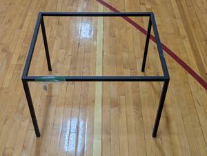 lot 37 image: 32 L x 27 W x 22 H - Powder Coated Table FrameLegs - Aluminum