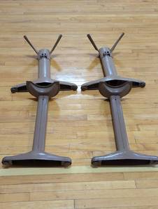 lot 41 image: Set of 4 Heavy Duty Metal Table Legs - 2 Adjustable & 2 Stationary