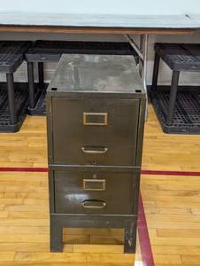 lot 47 image: Stackable Sturdy 2 Drawer File Cabinet - 25 D x 14.5 W x 29 H