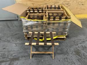 lot 13 image: Pallet of Luggage RacksStands