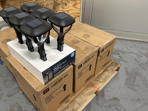 lot 17 image: HAMPTON BAY Lot of 6 Cases of- Tallulah Falls LED Solar Pathway Lights (6 per case)