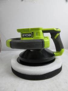 RYOBI ONE+ 18V Cordless 10 in. Variable Speed Random Orbit Buffer NO BOX, TOOL ONLY, NO BATTERY & CHARGER, NO BUFFING PADS, FOAM A LITTLE DENTED, WORKS, TESTED, NEW!