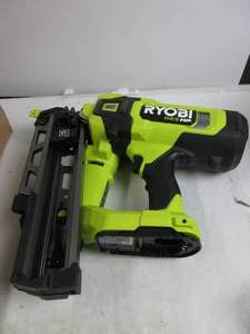 lot 24 image: RYOBI ONE HP 18V Brushless Cordless AirStrike 21 Framing Nailer TOOL ONLY USED
