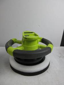 lot 26 image: RYOBI ONE 18V Cordless 10 in. Variable Speed Random Orbit Buffer TOOL ONLY, NO BATTERY & CHARGER, 1 BUFFING PAD, FOAM A LITTLE DENTED, WORKS, TESTED, NEW