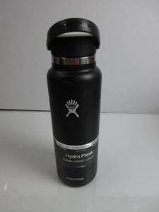 lot 50 image: Hydro Flask Wide Flex Cap Black 40 Oz DENTED, USED