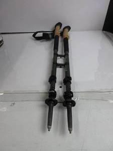 lot 63 image: Black Diamond Alpine Carbon Cork Trekking Poles, Pair of 2 Ultra Lightweight Carbon Fiber Hiking Sticks for Backpacking and Mountaineering, Tundra USED (SEE PICS)