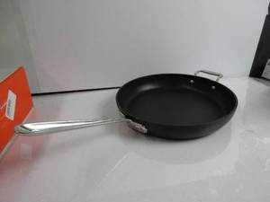 lot 81 image: All-Clad HA1 Hard Anodized Nonstick Fry Pan Cookware (12 Inch Fry Pan) CHIPPED, USED