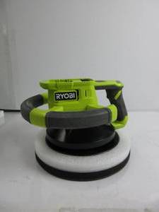 lot 99 image: RYOBI ONE 18V Cordless 10 in. Variable Speed Random Orbit Buffer TOOL ONLY, TESTED, WORKS, USED