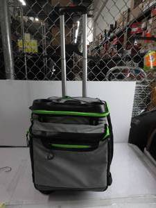lot 105 image: OLIVIA & AIDEN Insulated Rolling Beach Cooler with All Terrain Wheels for Beach, Camping and Picnic  Leak Proof and Collapsible  Large 60 Can Capacity USED