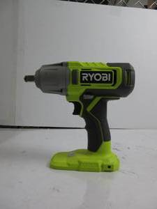 lot 123 image: Ryobi PCL265 18V ONE Cordless 12 in. Impact Wrench (Tool ONLY- Battery and Charger NOT Included) TESTED, WORKS, USED