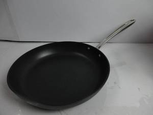 lot 132 image: All-Clad Essentials Nonstick Cookware (12 Inch Fry Pan) DENTED, SCRATCHED, LIKE NEW