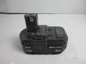 lot 134 image: Ryobi PBP005 ONE 18V Lithium-Ion 4.0 Ah Battery TESTED, WORKS, USED