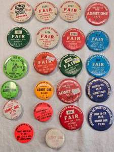 lot 277 image: Watonwan County Fair Admission Buttons