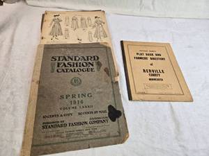 lot 319 image: Vintage 1916 Standard Fashion Catalogue and Renville County Directory